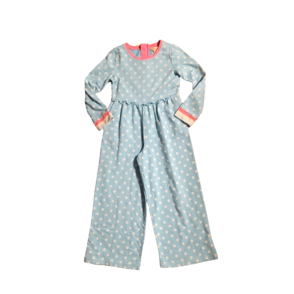 Matilda Jane Everyday Play Jumpsuit Girls Wonderment Polka Dot Romper Size 8